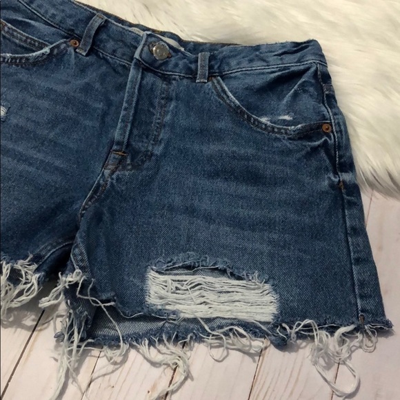 Topshop Moto Ashley high waist distressed size 10 - Picture 6 of 14